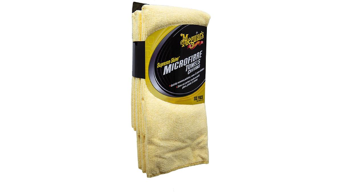 MEGUIAR%27S+MICROFIBRE+JAUNE+SUPREME+SHINE++LOT+DE+6
